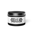 thumbnail image 1 of Firefighter Tin Candle Gift Decor Vanilla Coffee Scented, 1 of 4