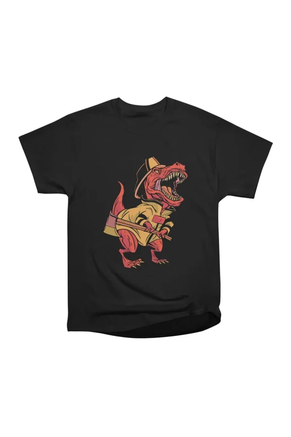 Firefighter Trex T-Shirt Tee Gift For Him Merch For Her Apparel For Friend