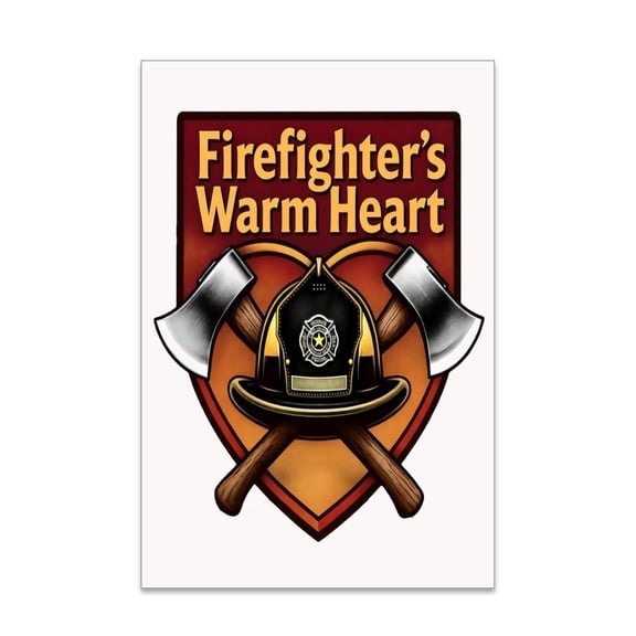 Firefighter Tribute Poster - Wall Decor for Stations