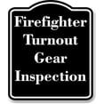 thumbnail image 1 of Firefighter Turnout Gear Inspection BLACK Aluminum Composite Sign 20''x24'', 1 of 9