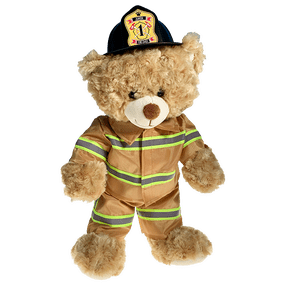 Firefighter Uniform for 1418 Inch Plush Doll, Rescue Dress Up Outfit