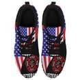 thumbnail image 1 of Firefighter Veteran American Flag Us Running Shoes Sneakers Mesh Black Size 12, 1 of 5