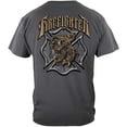 thumbnail image 1 of Firefighter Vintage Firefighter 100% Cotton Charcoal Gray T-Shirt X-Large, 1 of 7