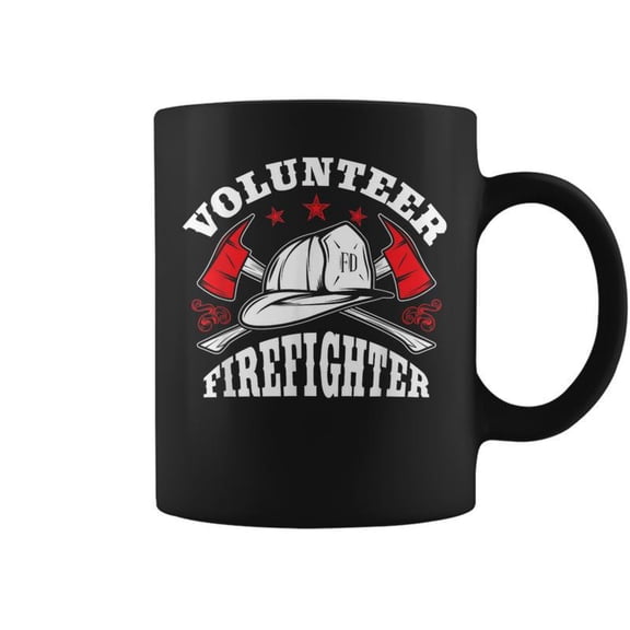 Firefighter Volunr Fire Department Fireman Coffee Mugs