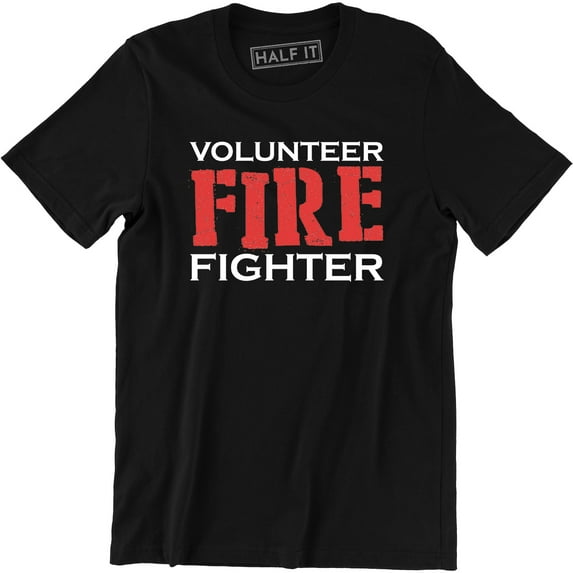 Firefighter Volunr Fire Rescue Thin Red Line Department Mens T-Shirt