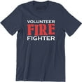 thumbnail image 1 of Firefighter Volunr Fire Rescue Thin Red Line Department Mens T-Shirt, 1 of 4