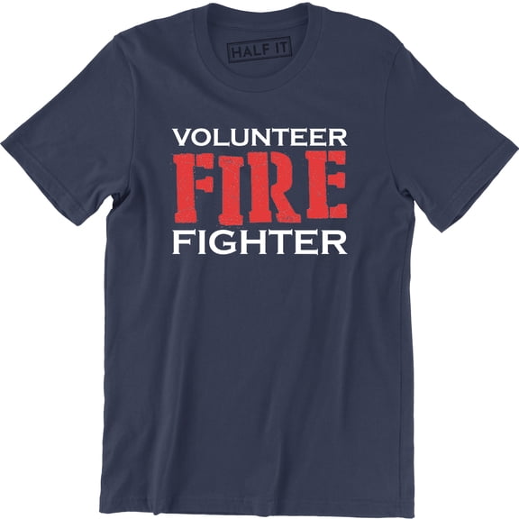 Firefighter Volunr Fire Rescue Thin Red Line Department Mens T-Shirt