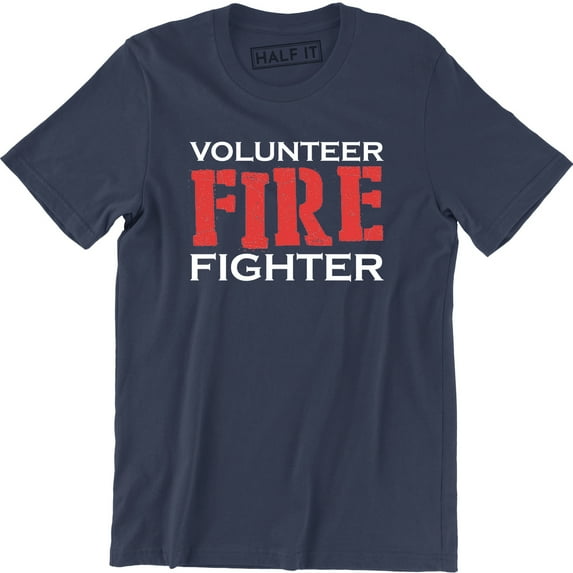 Firefighter Volunr Fire Rescue Thin Red Line Department Mens T-Shirt