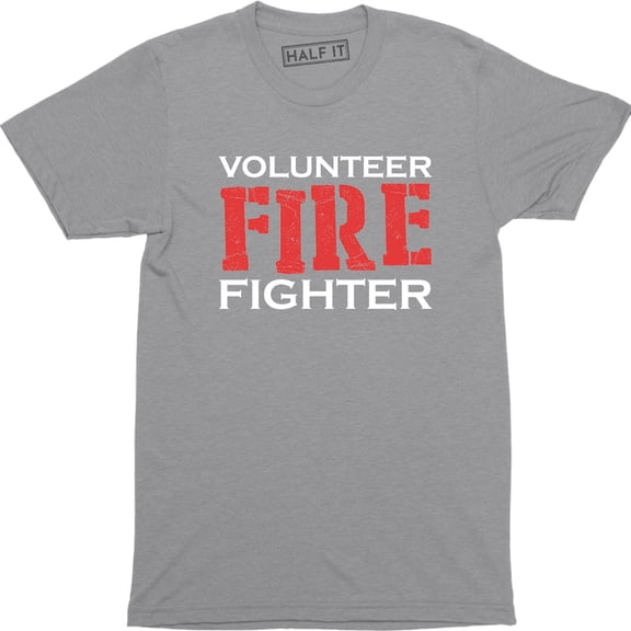 Firefighter Volunr Fire Rescue Thin Red Line Department Mens T-Shirt