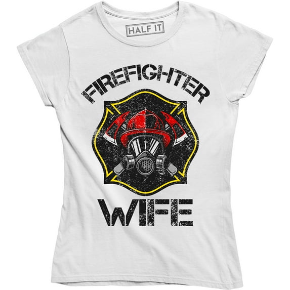 Firefighter Wife Cool Super Hero Wifey Best Gift Women's T-Shirt