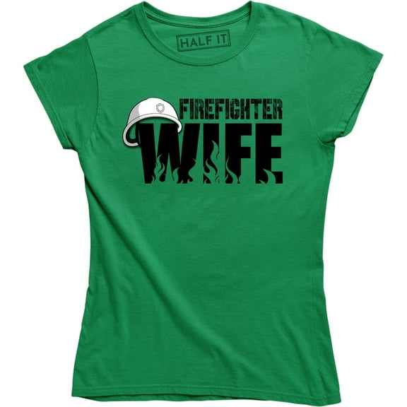 Firefighter Wife Pride Husband Patriotic Fireman Gift For Wife T-Shirt