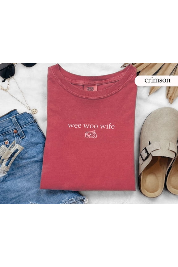 Firefighter Wife Shirt, Fire Wife Tee, Firefighter Tshirt, Thin Red Line, Fire Department, Fire Shirt, Fire Fighter Gift