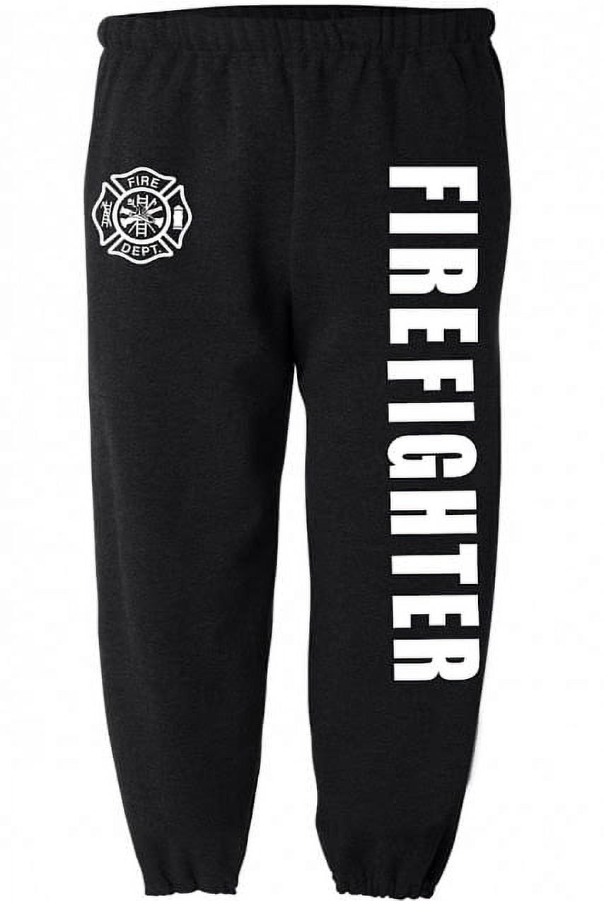 Firefighter decal sweatpants for men work sweats clothing gear - Walmart.com