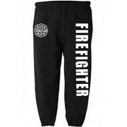 DECKED OUT DUDS Firefighter decal sweatpants for men work sweats clothing gear