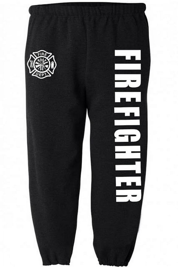 Firefighter decal sweatpants for men work sweats clothing gear