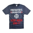 thumbnail image 1 of Firefighter's Daughter Shirt Funny Daughter Joke Shirts Keep BACK 200FT Shirt Humorous Gifts (Medium Navy Blue), 1 of 6