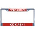 thumbnail image 1 of Firefighter's Kick Ash! License Frame.  Free Screw Caps Included, 1 of 1