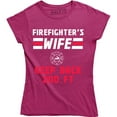 thumbnail image 1 of Firefighter's Wife Keep Back 200 Feet Perfect Gift For Mother's Day T-Shirt, 1 of 4