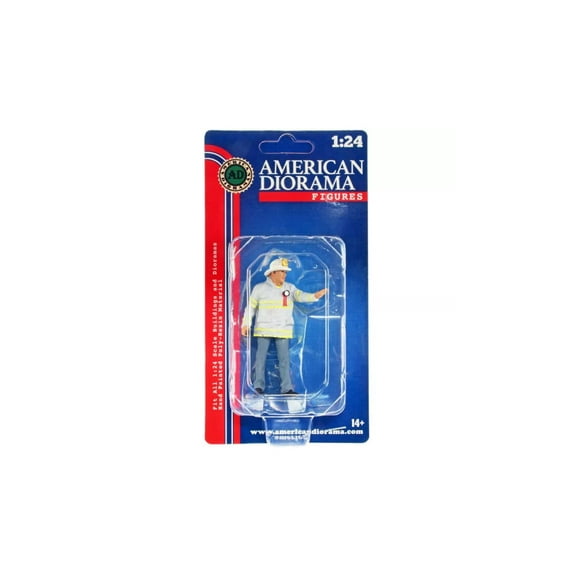 Firefighters - Fire Captain - American Diorama 76418 - 1/24 Scale Figurine - Diorama Accessory