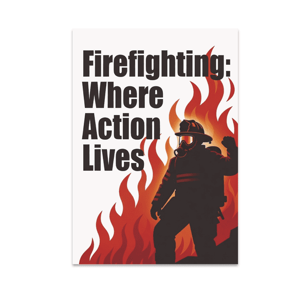 Firefighting Wall Art - Firefighter Recruitment - 13x19 Poster Print
