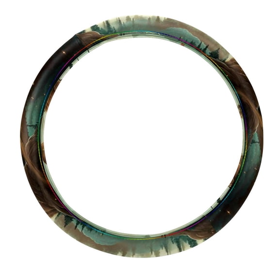 Fireflies 14.5 Inch Printing PVC Leather Auto Accessories Car Wheel Cover Steering Wheel Covers