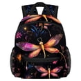 thumbnail image 1 of Fireflies Airport Backpack Preppy Cute Mini Shoulder School Backpack Lightweight with Adjustable Shoulder Strap Large Capacity Printed Design, 1 of 6