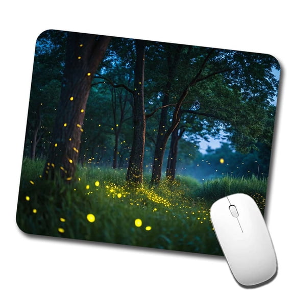 Fireflies At Night Mouse Pad Low Profile Gaming Mat