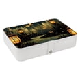 thumbnail image 1 of Fireflies Earring Organizer Jewelry Box Necklace Organizer PU Leather with Removable Compartment Portable, 1 of 6