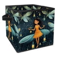 thumbnail image 1 of Fireflies Foldable Storage Cubes with Handle, 10.8"x10.5"x10.6", Large Capacity Storage Containers for Toy Box, 1 of 6