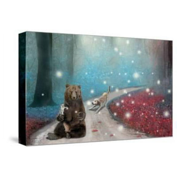 Fireflies In Heaven, Animals Stretched Canvas Wall Art by Nancy Tillman Sold by Art.Com