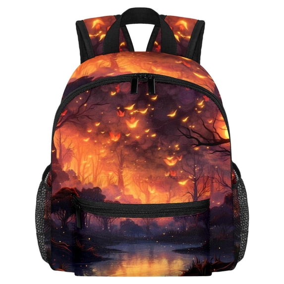 Fireflies Large Capacity Backpack with Adjustable Shoulder Strap, Printed Design, Lightweight , Shoulder Backpack Book Bag, Small Backpack Purses for Teens