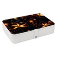 thumbnail image 1 of Fireflies Portable PU Leather Earring Holder with Removable Compartment, Necklace Organizer, Display Case, and Storage Box, 1 of 6