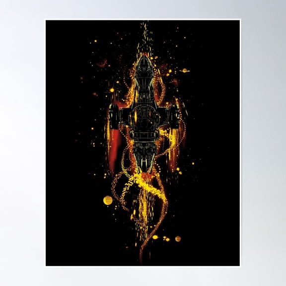 Fireflies Poster Wall Art, Modern Wall Decor, 8x12 UNFRAMED