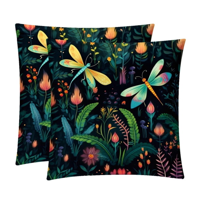 Fireflies Throw Pillow Covers Set of 2 with Unique Patterns | Chair ...
