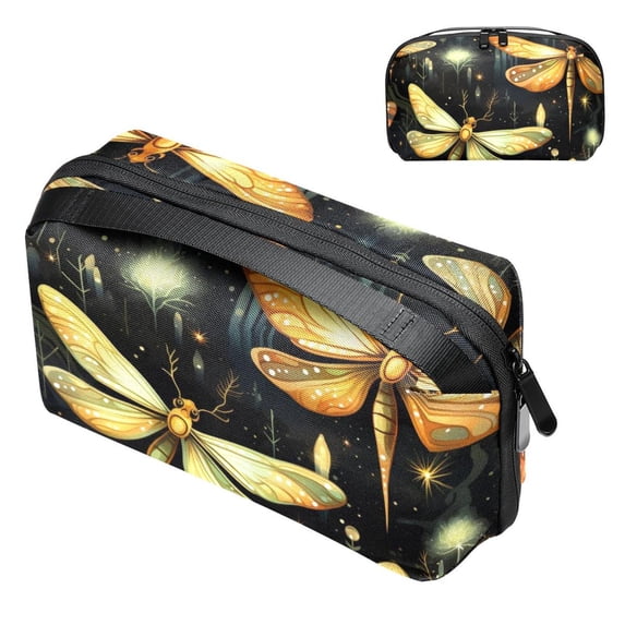 Fireflies Waterproof Oxford Fabric USB Organizer Storage Box Charger Phone Case Cell Phone Cord Organizer 5.9x9.44x3.14 in.