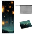 thumbnail image 1 of Fireflies Yoga Towel with Storage Bag, 72.8"x26.8" - Suitable for Yoga, Pilates, Fitness, Gym Towels, 1 of 6