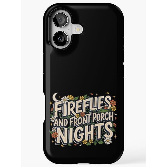 Firefly Ads Fireflies and Front Porch Nights Floral Moon and Stars Tough Phone Case ...