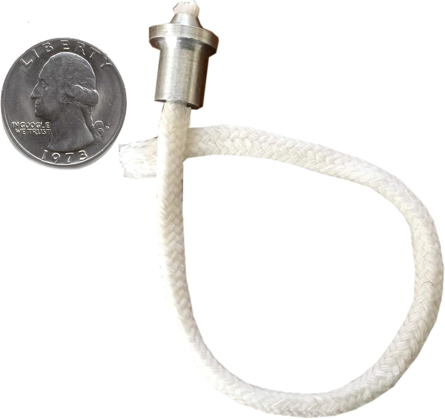 Firefly Aluminum Wick Holder with 3.6 mm (0.14 in) Cotton Wick, 7-1/2 in Length, 10-Pack