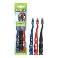 thumbnail image 1 of Firefly Avengers Toothbrush Set with Less Mess Suction Cup and Anti-Bacterial Toothbrush Cap, 3 Count Value Pack, 1 of 9