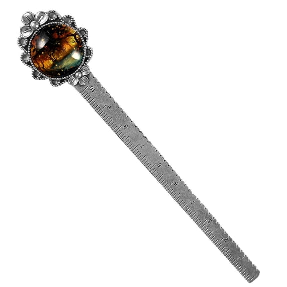 Firefly Book Accessories: Vintage Silver Lace-Edged Bookmark - a Gift for Readers and Book Lovers