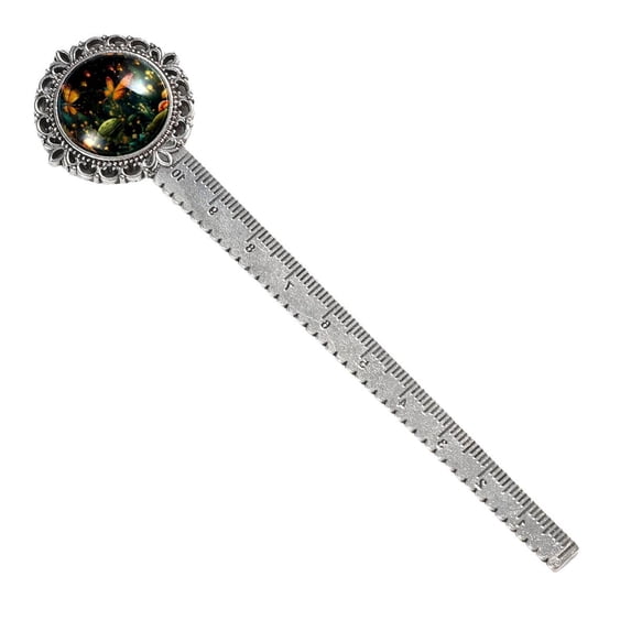 Firefly Book Accessories: Vintage Silver Lace-Edged Bookmark - the Gift for Book Lovers and Readers