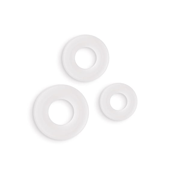 NS Novelties Firefly Bubble Ring Glow in The Dark Penis Ring, 3 Piece