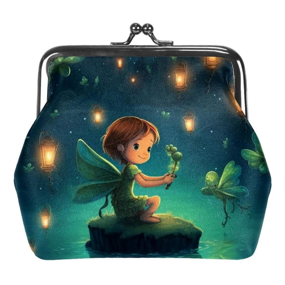 Firefly Coin Purse, Kiss Lock Coin Purse, Large Capacity Coin Pouch, Change Purse Cute Car Coin Holder for Women