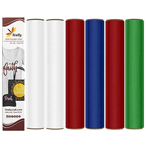 Firefly Craft Flocked Heat Transfer Vinyl Bundle Fuzzy HTV Vinyl