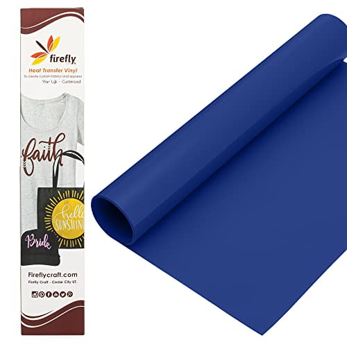 Firefly Craft Flocked Royal Blue Heat Transfer Vinyl Sheet