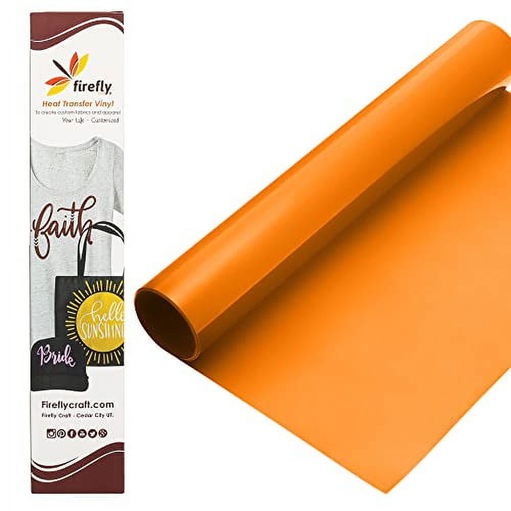 Firefly Craft Regular Light Orange, Heat Transfer Vinyl for Shirts