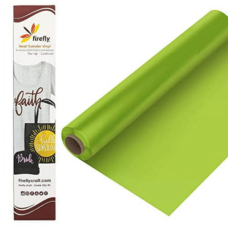 Firefly Craft - Foam Heat Transfer Vinyl Sheets - Cricut Iron On Vinyl for  T Shirts - Works with Silhouette, Cricut and All Cutters for Vinyl Heat