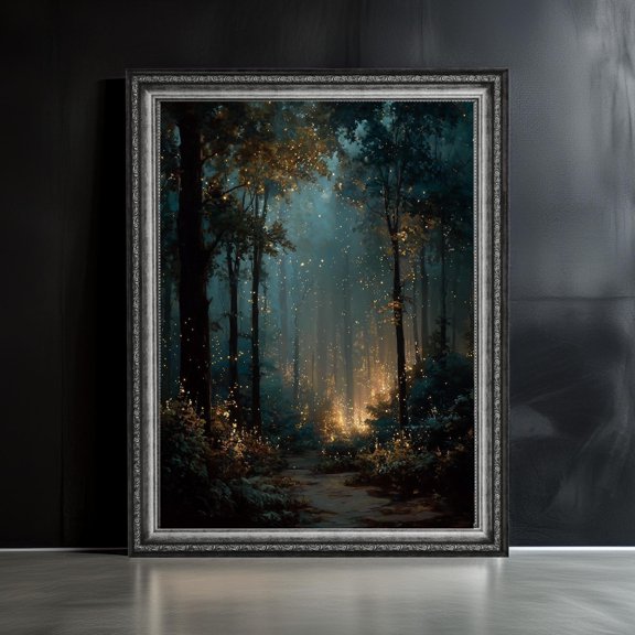 Firefly Forest Wall Art Print