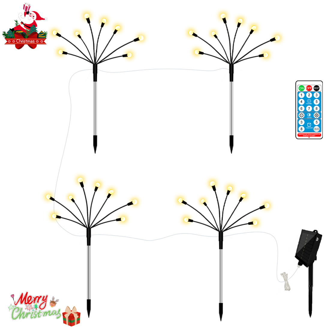 Soltuus Solar Powered 180 Leds String Fairy Lights, Multi Strand