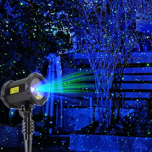 Firefly Garden Lights Laser Star Projector, Outdoor Decorative Lighting with Blue Nebula for Indoor